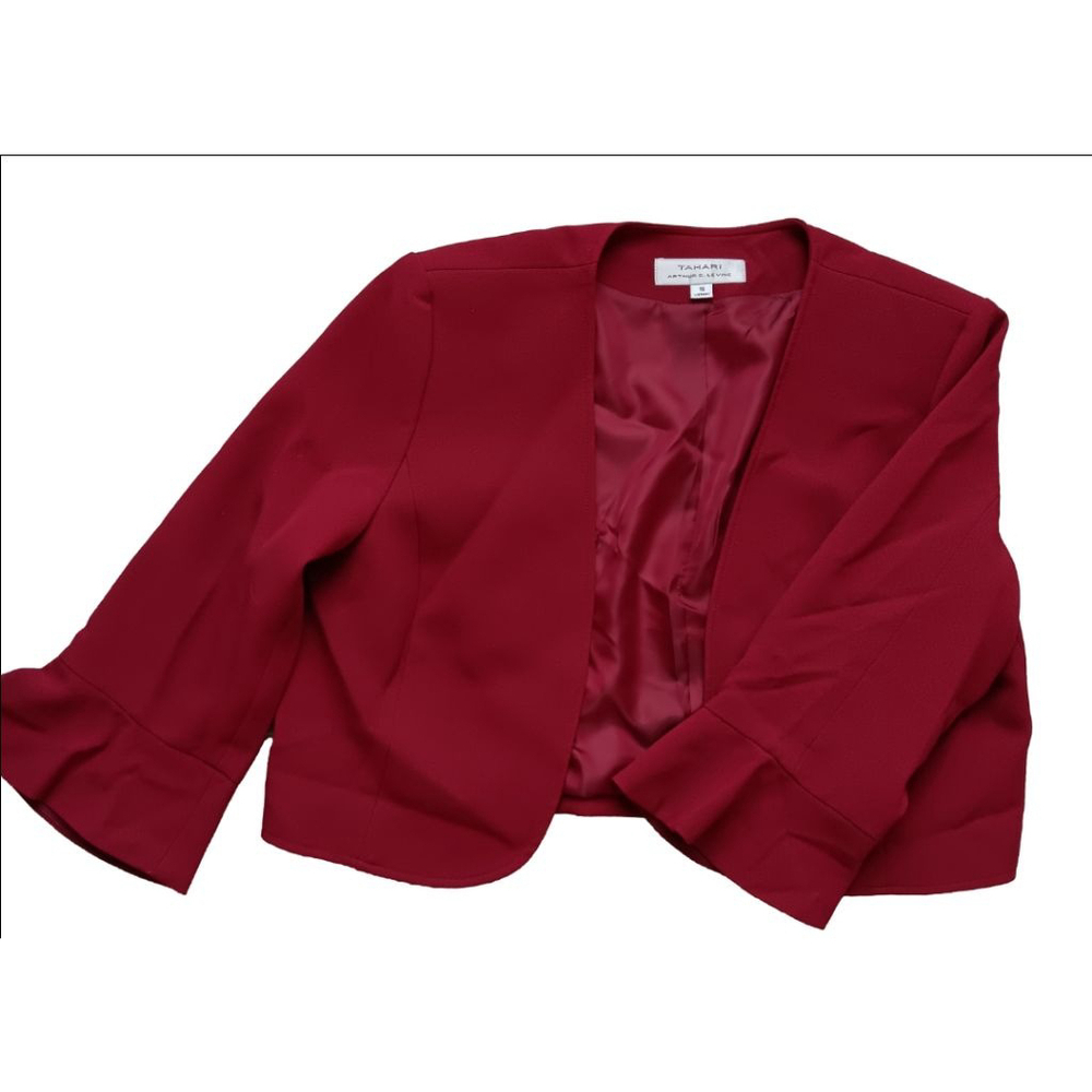 Women's Tahari Red Blazer Size 16
